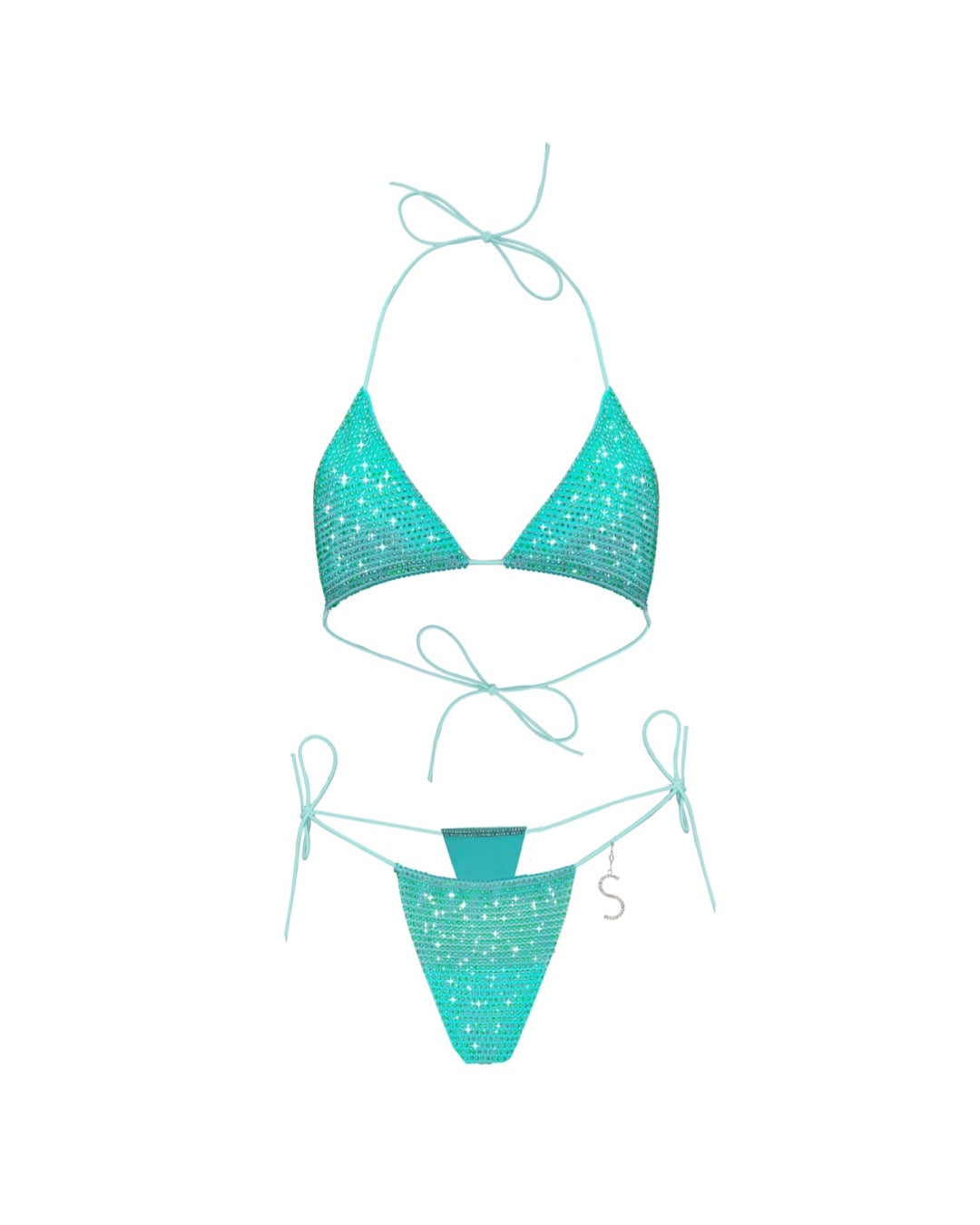 Mint Triangle Orchid Bikini