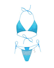 Blue Triangle Orchid Bikini