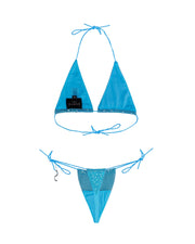 Blue Triangle Orchid Bikini