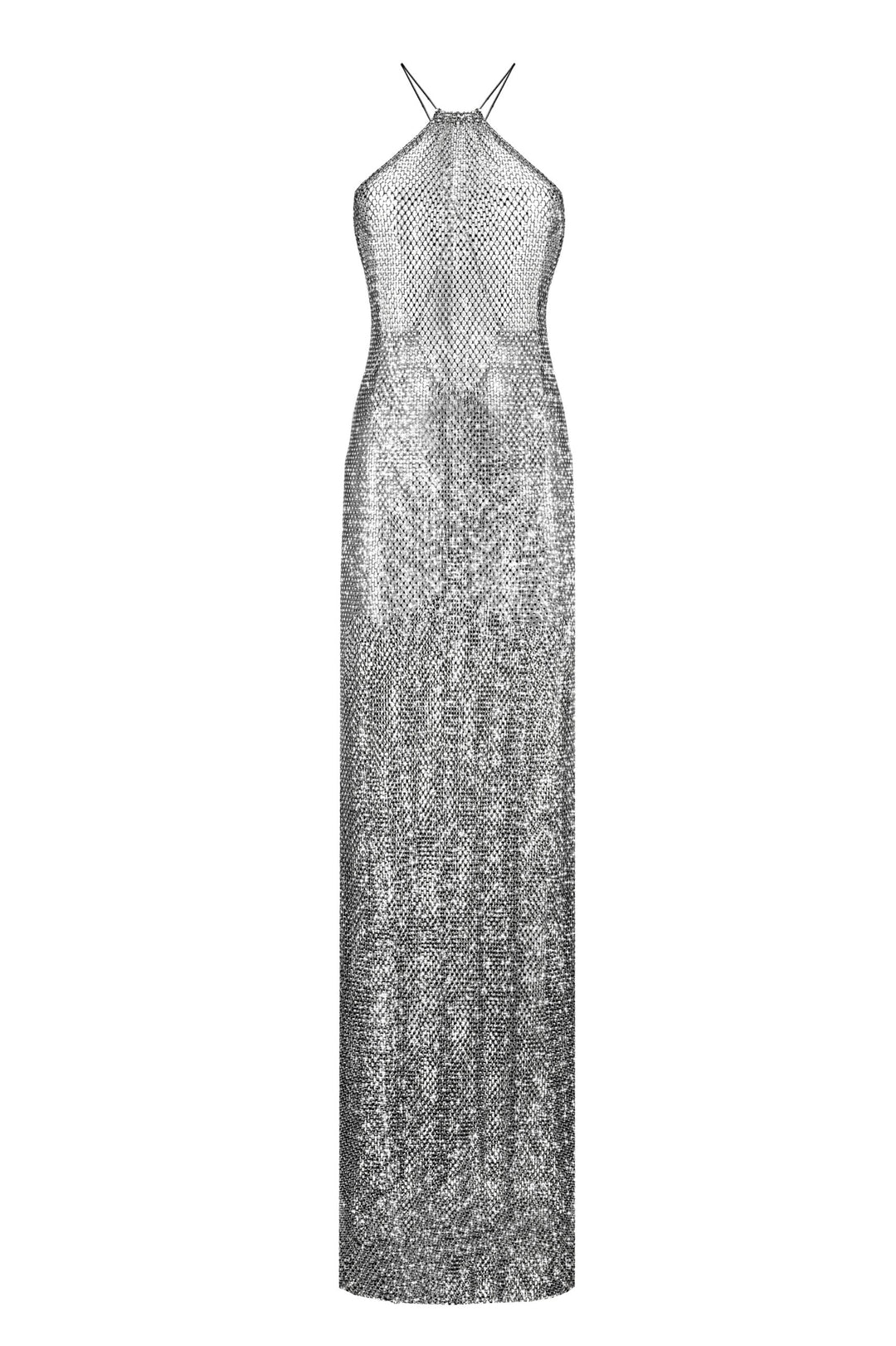 Maxi Dress with Open Back Graphite