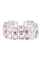 Crystal Choker Mix Pink&Clear