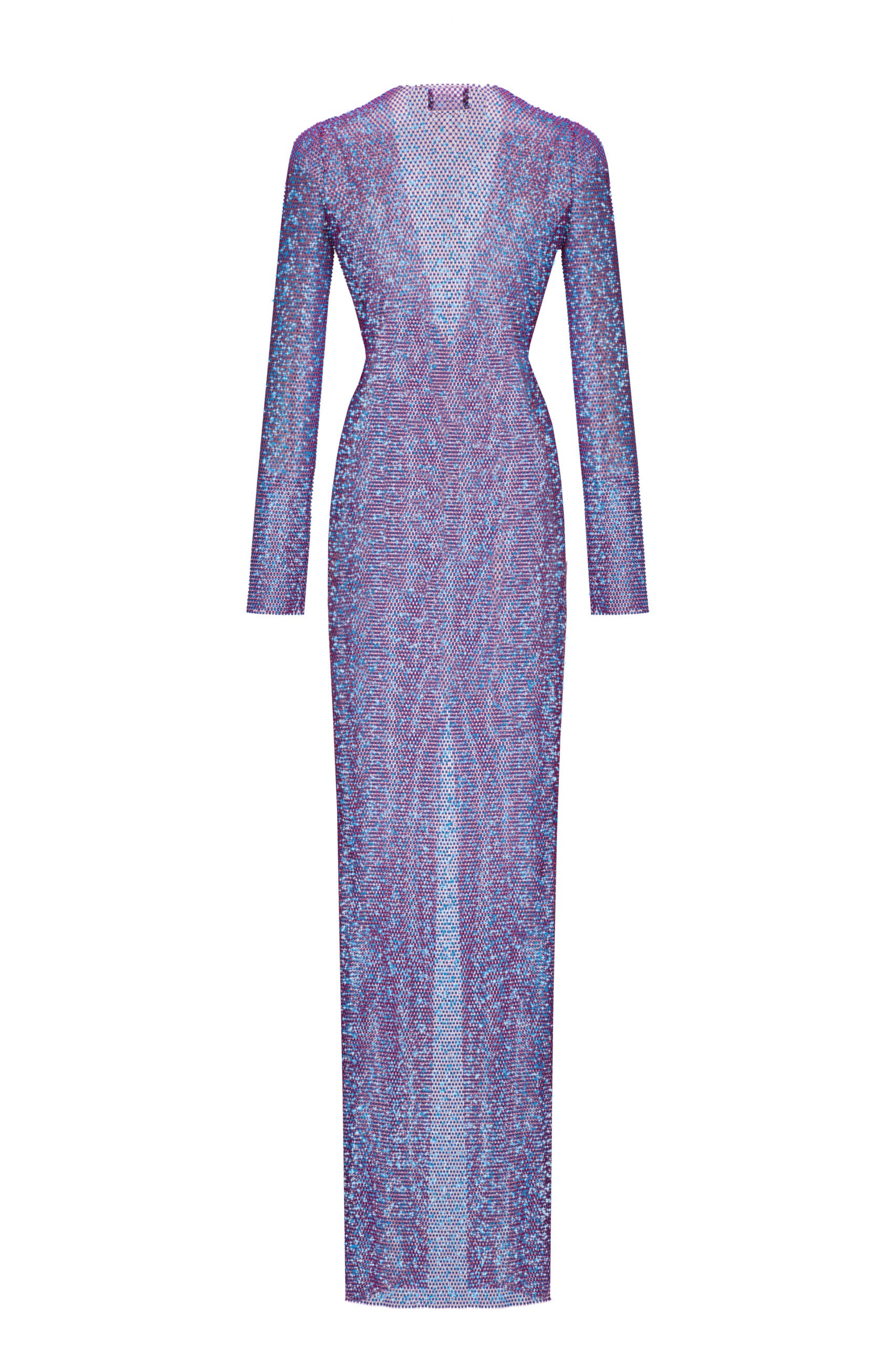 fuchsia and blue dress The Bella