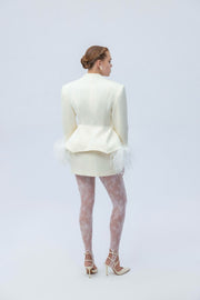 Jacket with feather basque