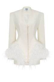 Jacket with feather basque