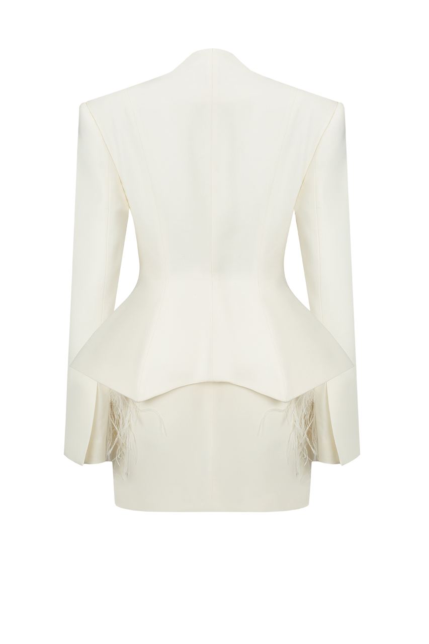 Jacket with feather basque