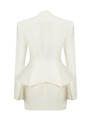 Jacket with feather basque