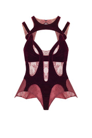 Lacet top with soft velvet