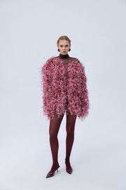 Mini feather dress