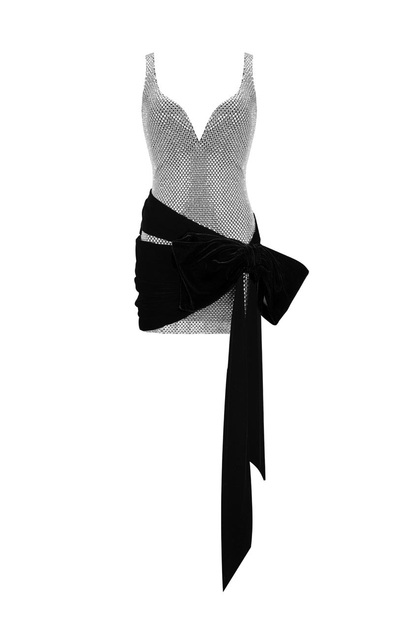 Diamante corset dress