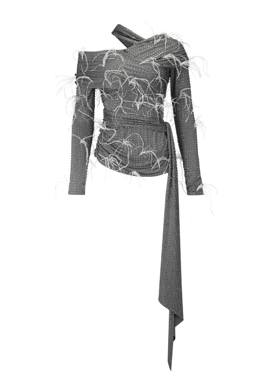 Embellished diamante long sleeve