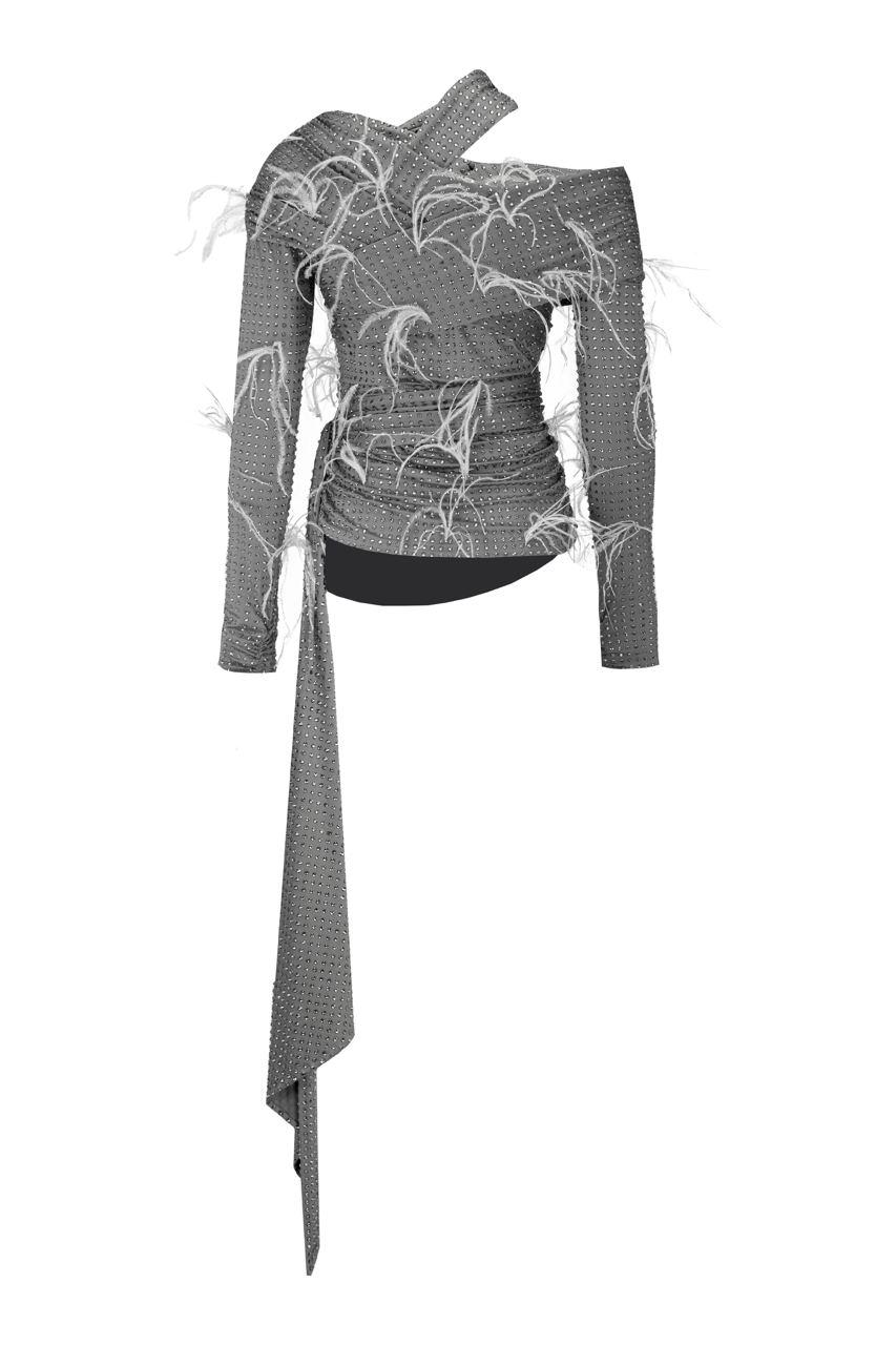 Embellished diamante long sleeve