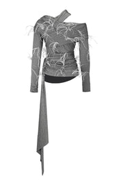 Embellished diamante long sleeve
