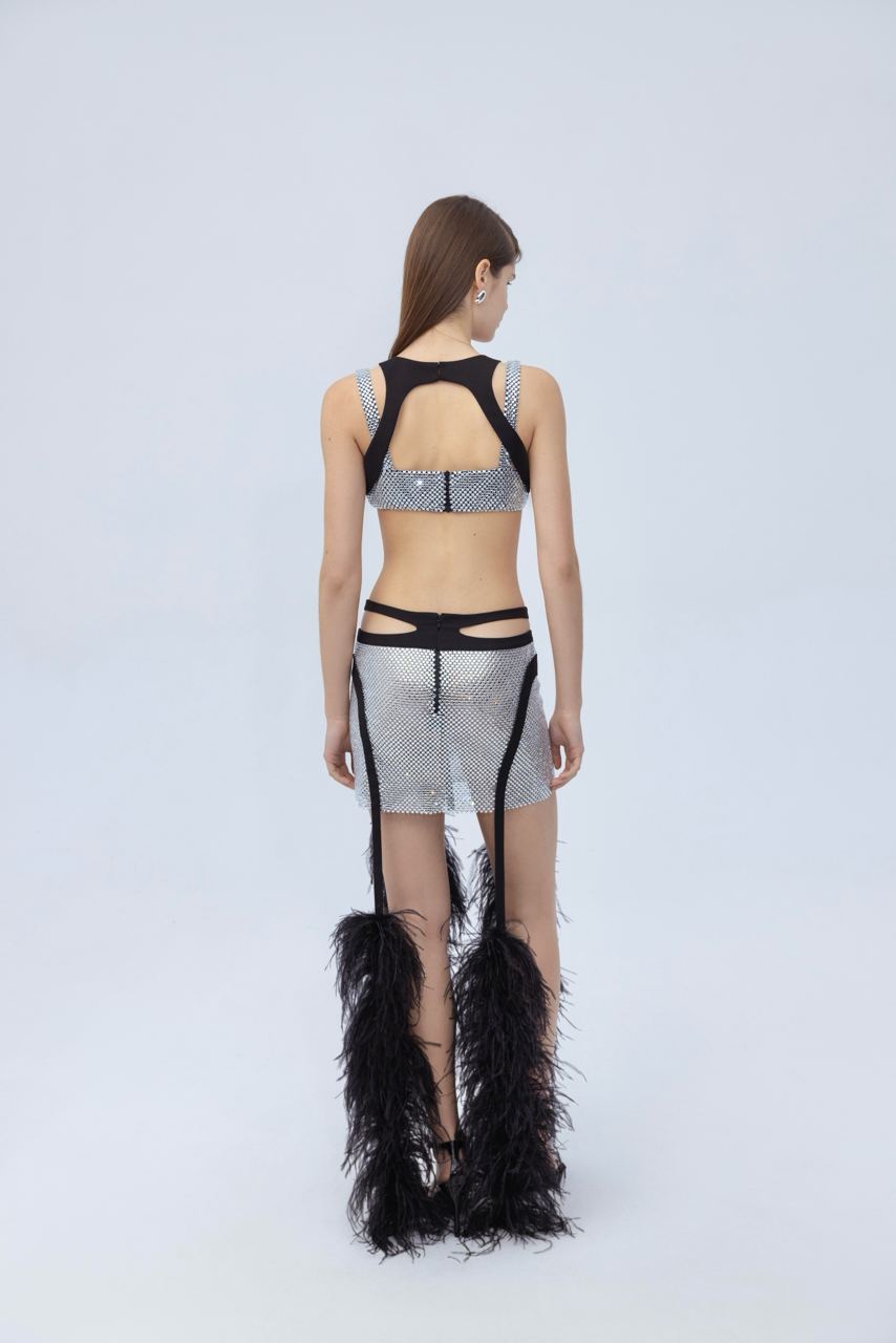 Diamante bustier top