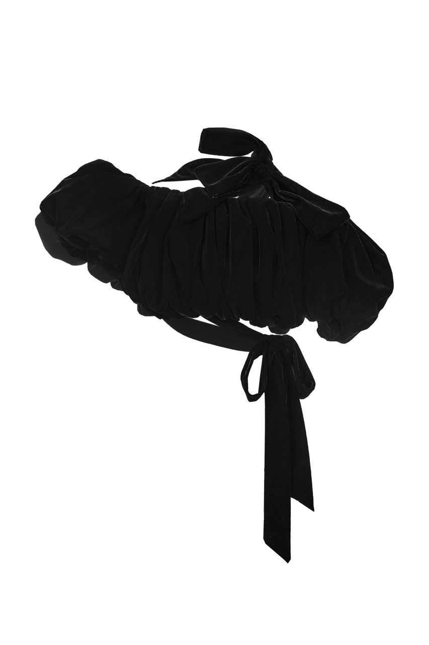 Bubble top with pouffe