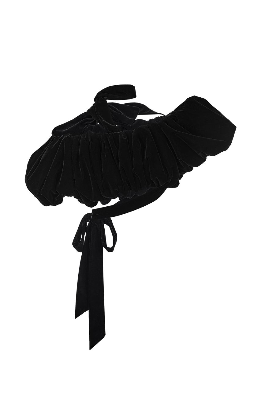 Bubble top with pouffe