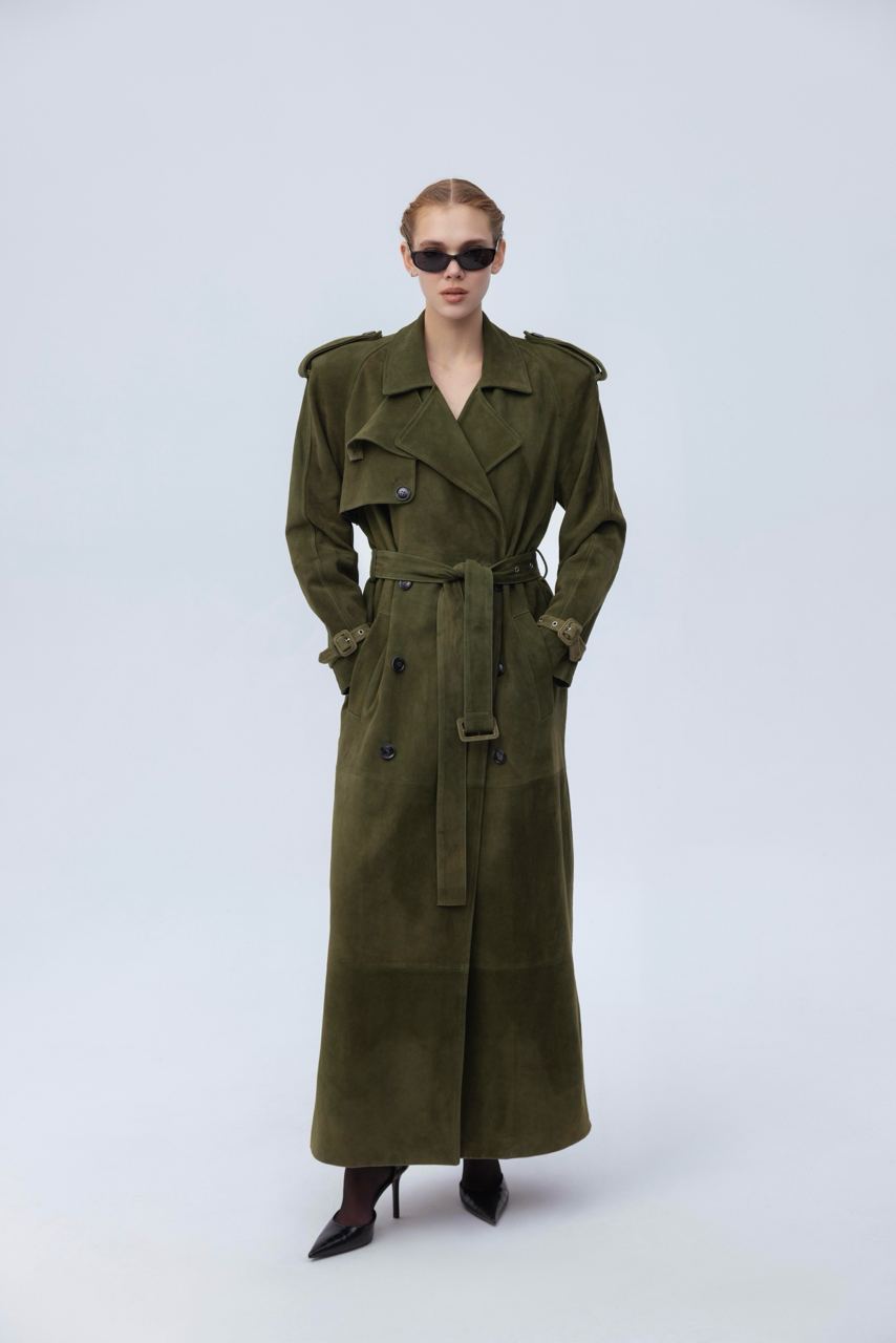 Suede coat