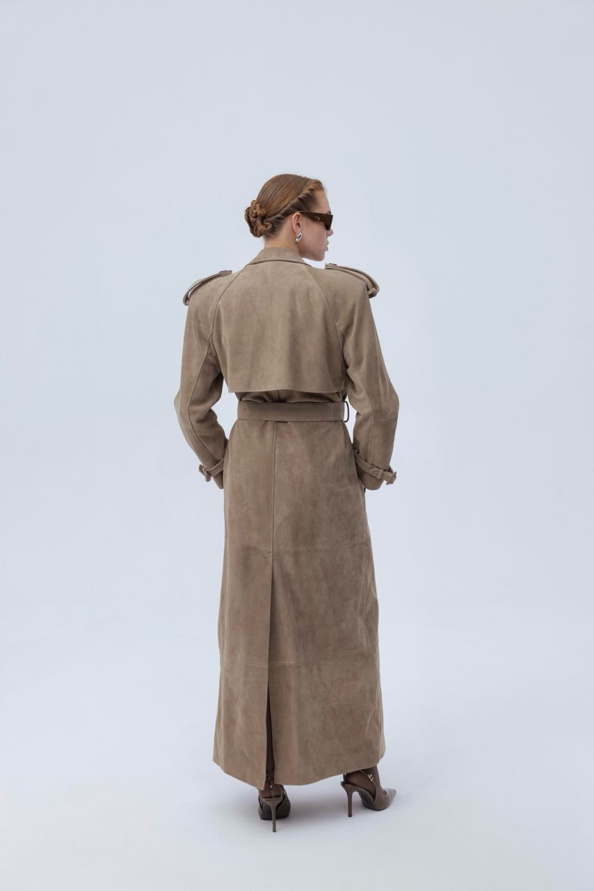 Suede coat