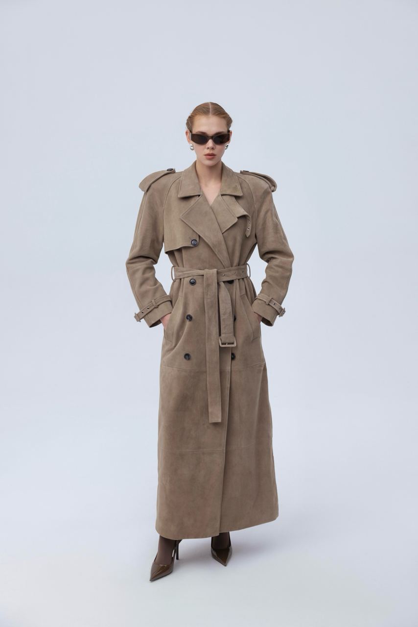 Suede coat