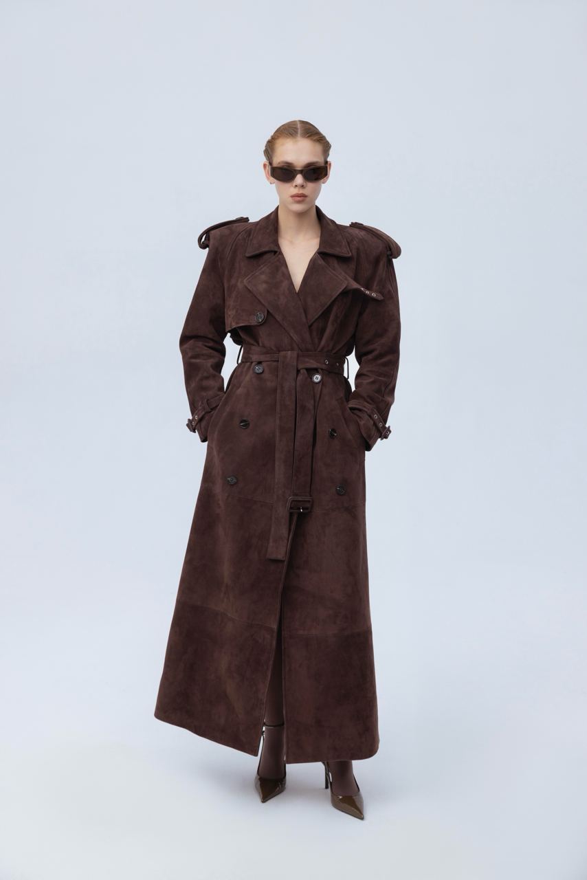 Suede coat