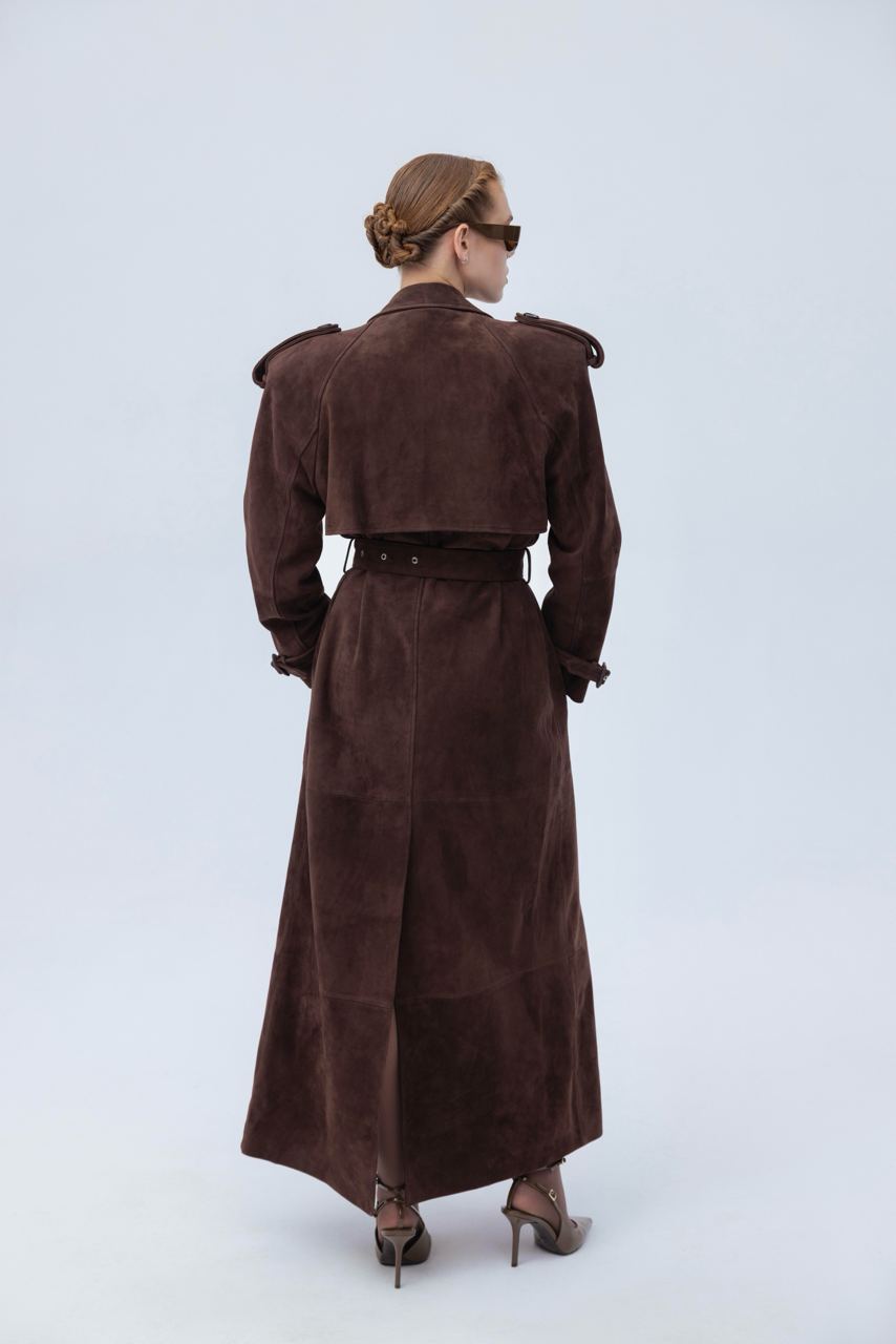 Suede coat