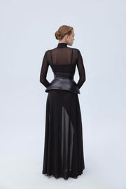Leather basque