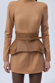 Leather basque