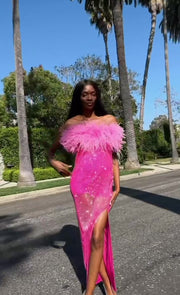 Dress w/Feathers
