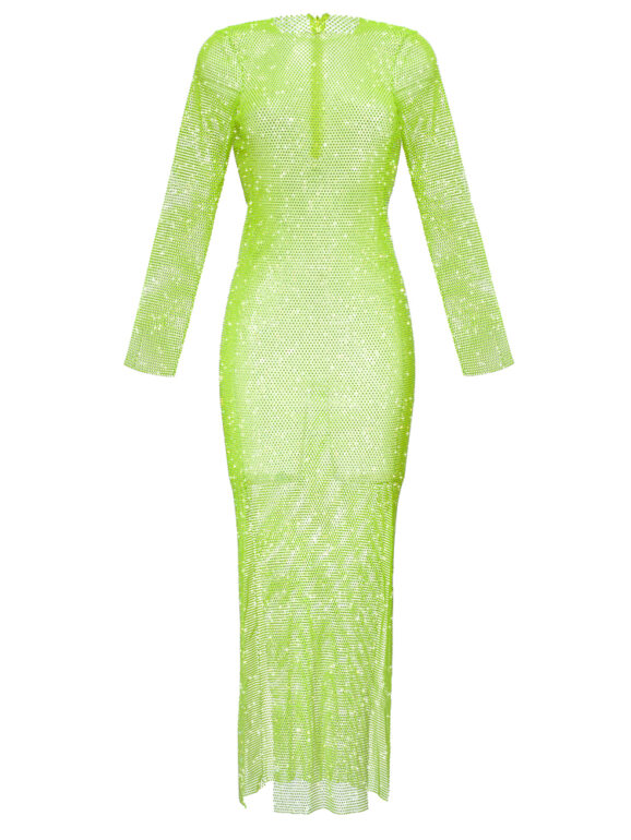 Green Diamonds Maxi Dress - SANTA